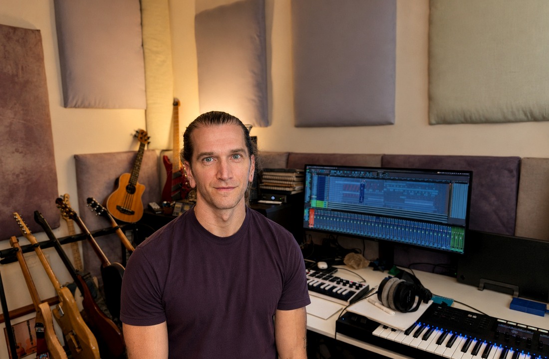 Aeython Raabon in the studio